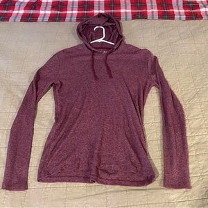 Men's Maroon Hoodie Shirt